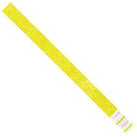 Bsc Preferred 3/4 x 10'' Yellow Tyvek Wristbands, 500PK BUY00087248